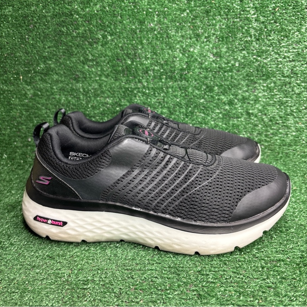 Skechers Twist Fit Black Hot Pink Sneaker Ortholite Women Shoes Size 9.5‎